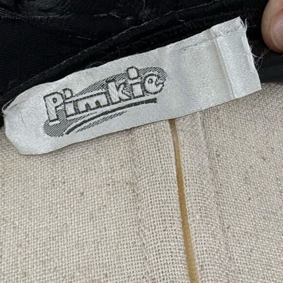 Vintage 90s Women's Black Sheer Overlay Pimkie Vampire Gothic Maxi Skirt Sz M - Picture 5 of 7